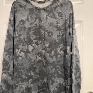 SAXX Men's Long Sleeve Gray Camo Tee